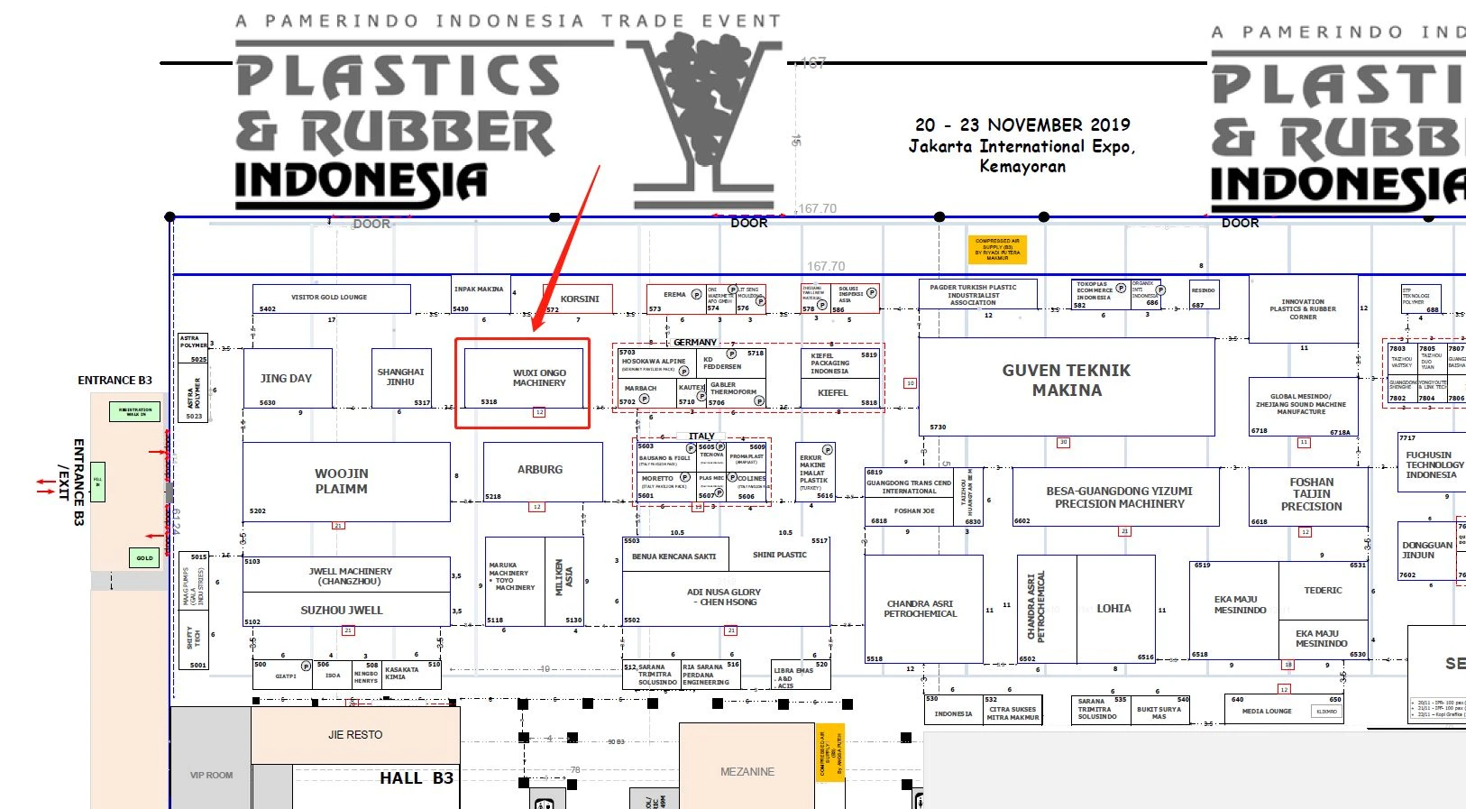 Plastikų ir gumos paroda Indonezijoje 2019 m